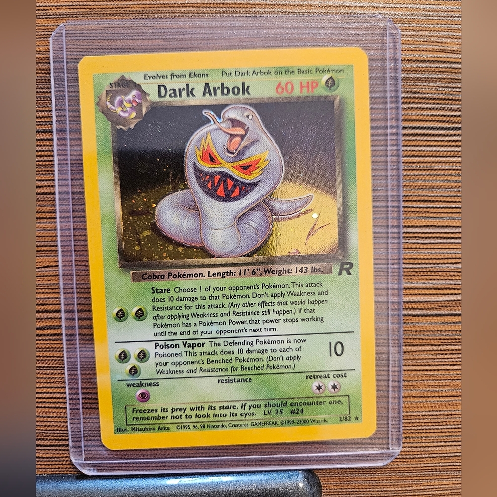 Pokemon Dark Arbok 2/82 Rocket Card